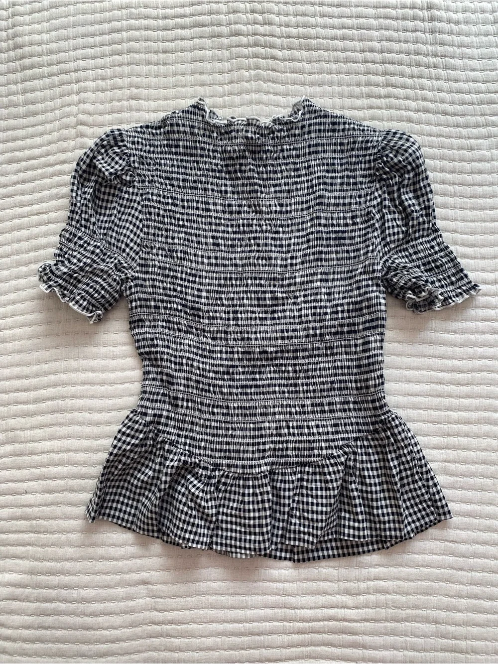 Reformation Aggie Top M Gingham